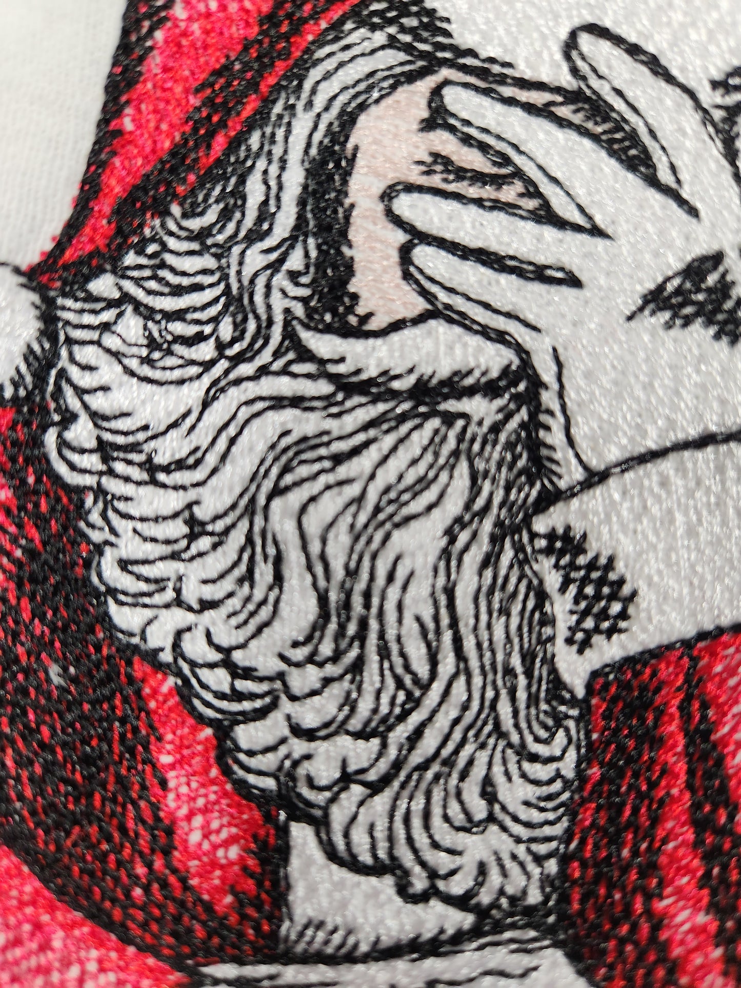 Funny Christmas Towel, Christmas Tea Towel, Embroidered Dish Towel, Santa Flour Sack Tea Towel, Kitchen Tea Towel