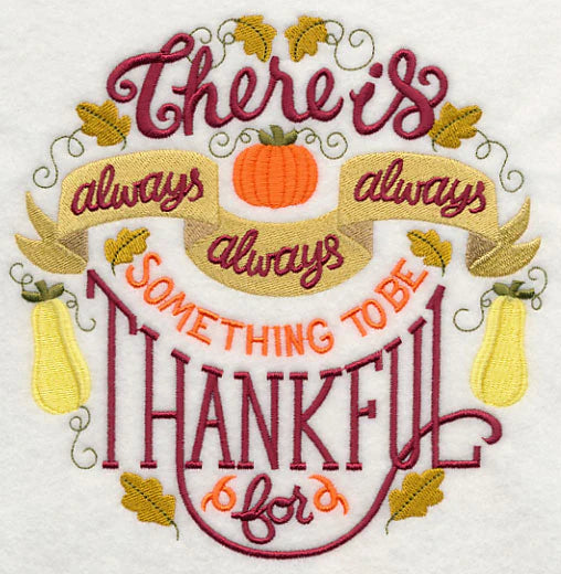 Always something to be thankful for Tea towel