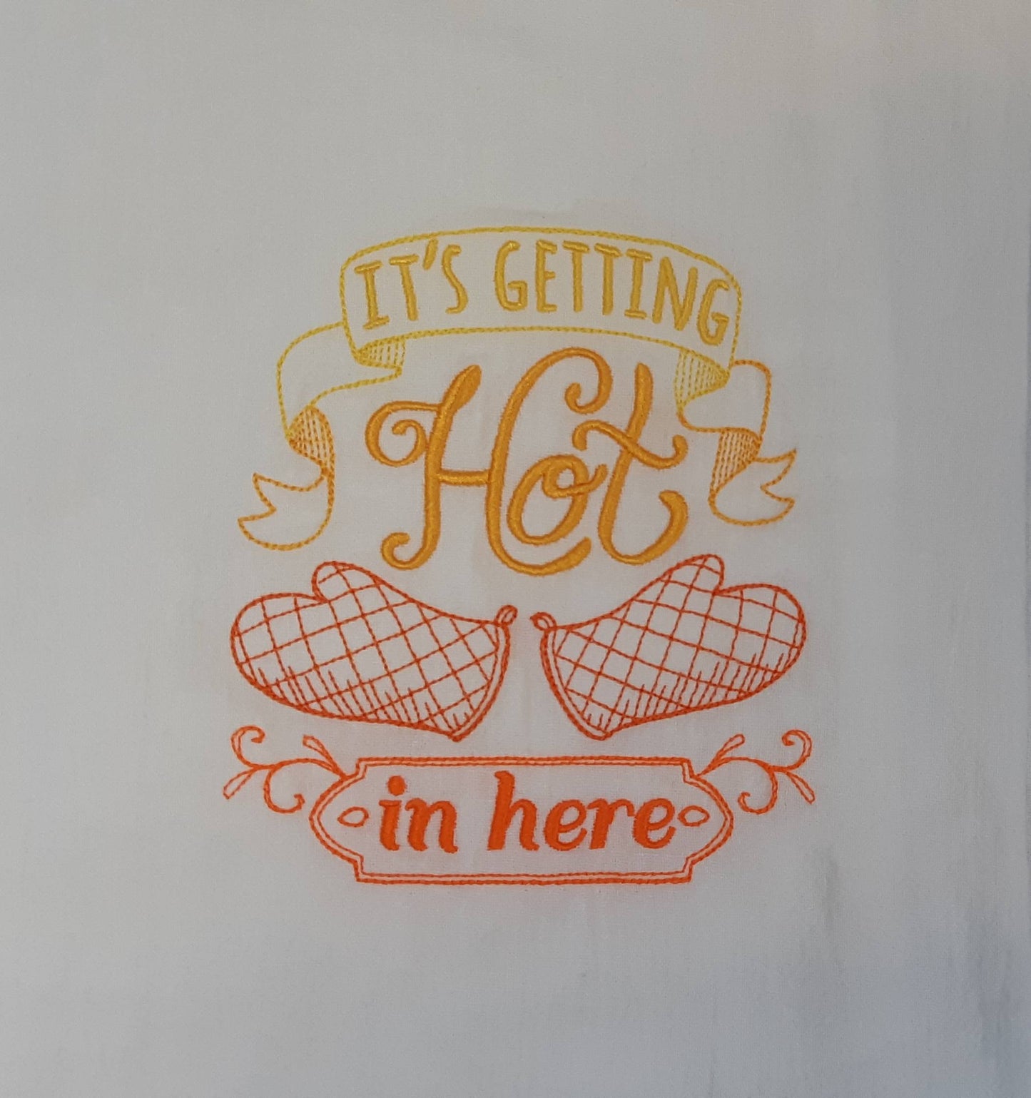 Funny Embroidered Flour Sack Tea Towel