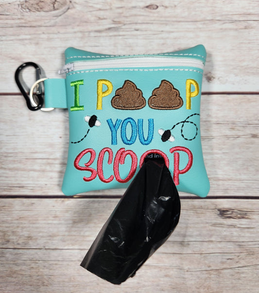 Funny Dog Poop Bag Holder, Poo Bag, Zipper Pouch, Dog Walking Bag Holder