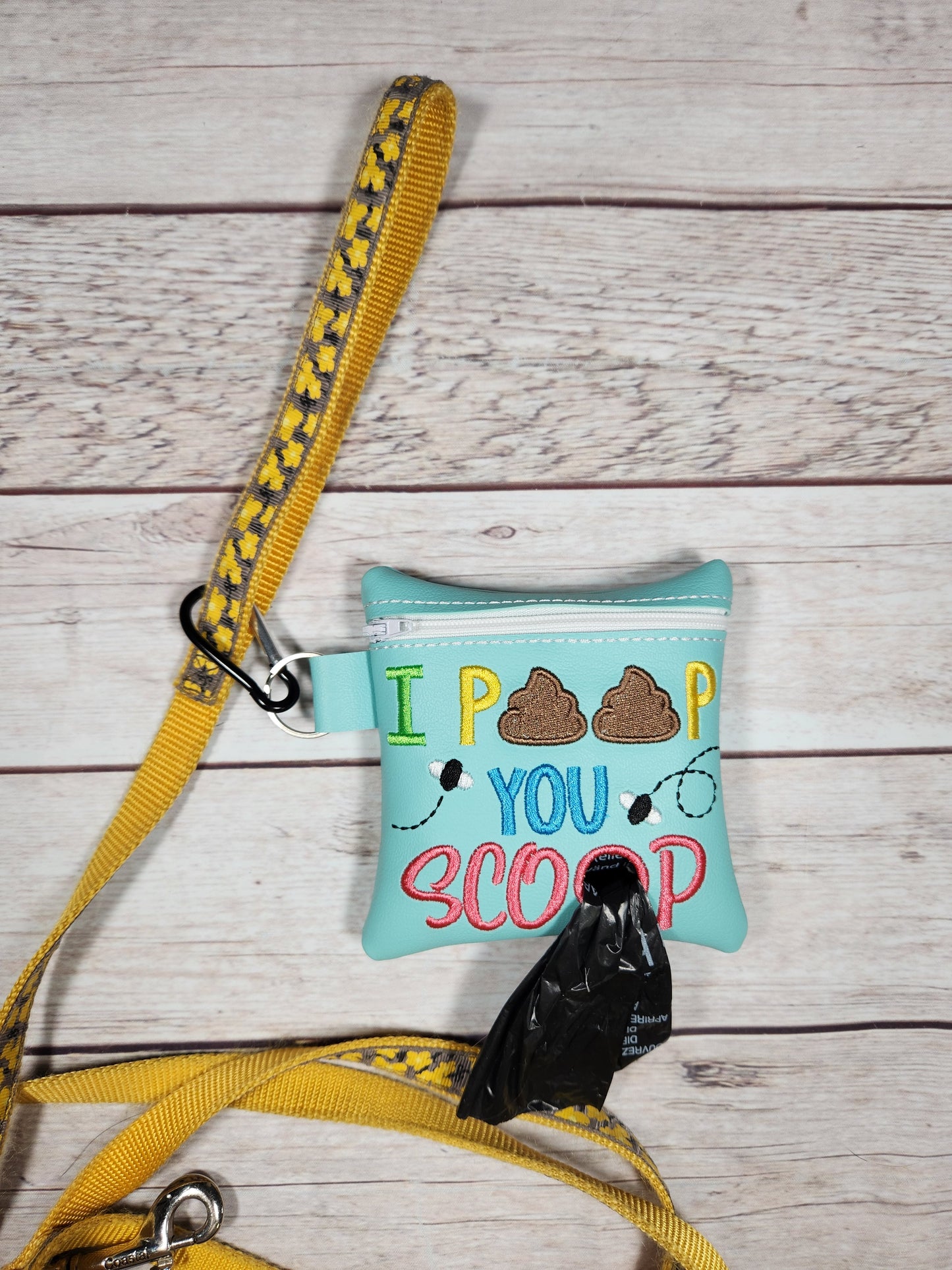 Funny Dog Poop Bag Holder, Poo Bag, Zipper Pouch, Dog Walking Bag Holder