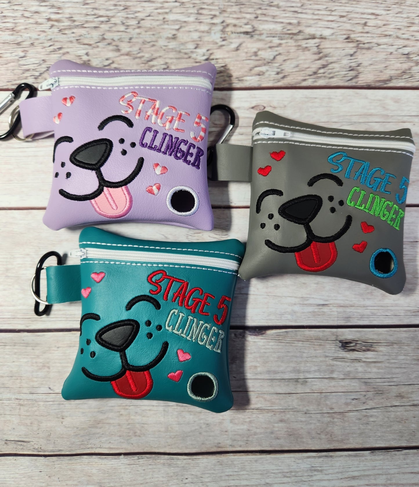 Stage 5 Clinger Poop Bag Holder, Poo Bag, Zipper Pouch, Dog Walking Bag Holder, Funny Dog Bag