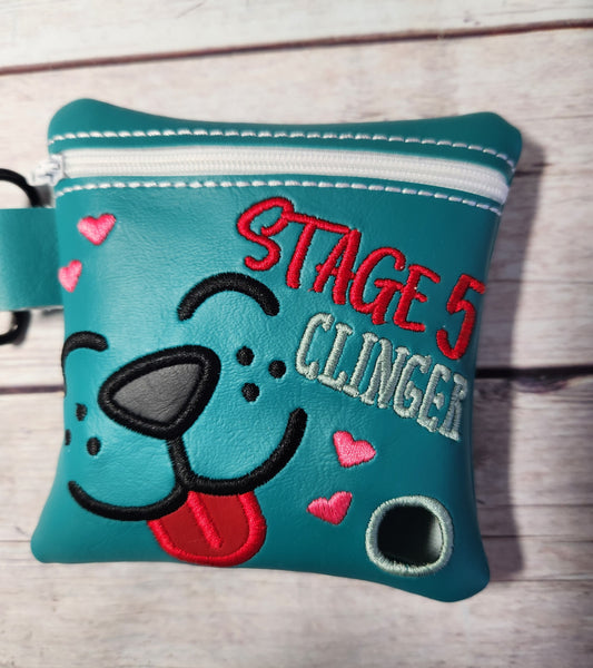 Stage 5 Clinger Poop Bag Holder, Poo Bag, Zipper Pouch, Dog Walking Bag Holder, Funny Dog Bag