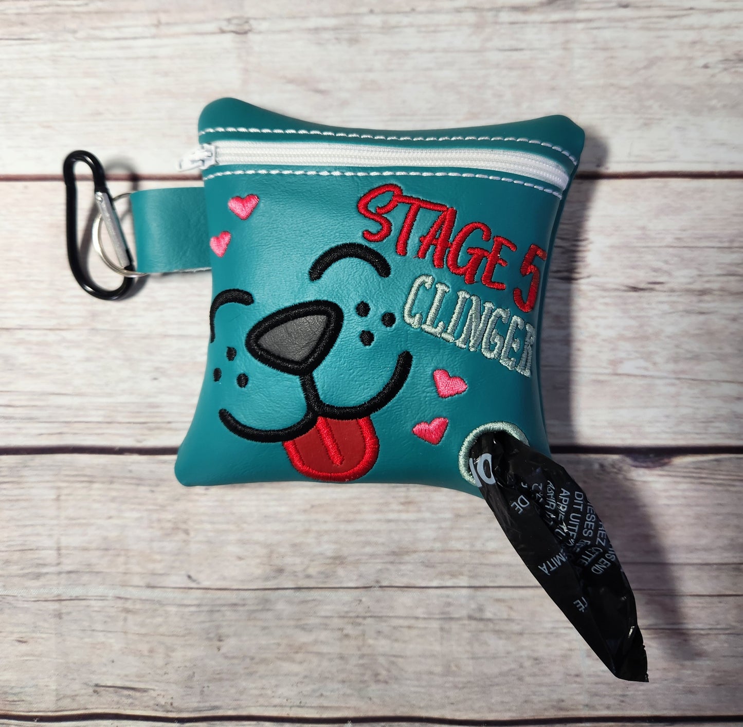 Stage 5 Clinger Poop Bag Holder, Poo Bag, Zipper Pouch, Dog Walking Bag Holder, Funny Dog Bag