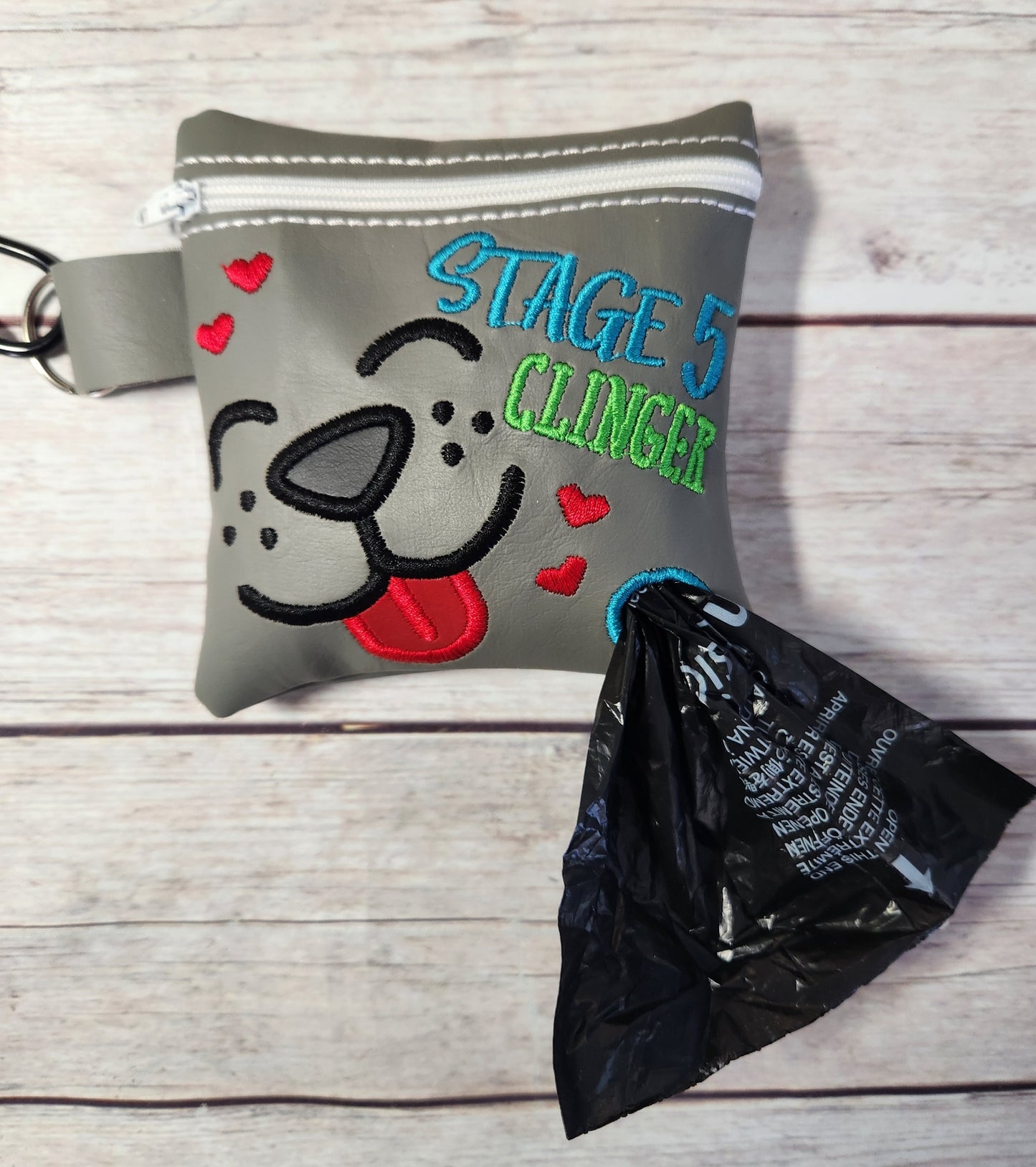 Stage 5 Clinger Poop Bag Holder, Poo Bag, Zipper Pouch, Dog Walking Bag Holder, Funny Dog Bag