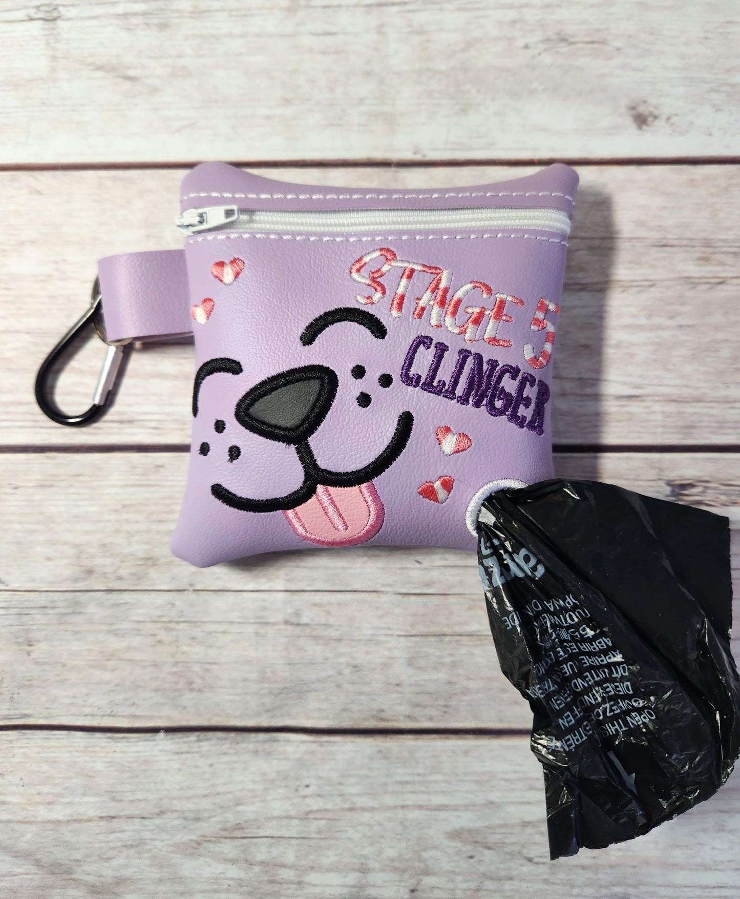 Stage 5 Clinger Poop Bag Holder, Poo Bag, Zipper Pouch, Dog Walking Bag Holder, Funny Dog Bag