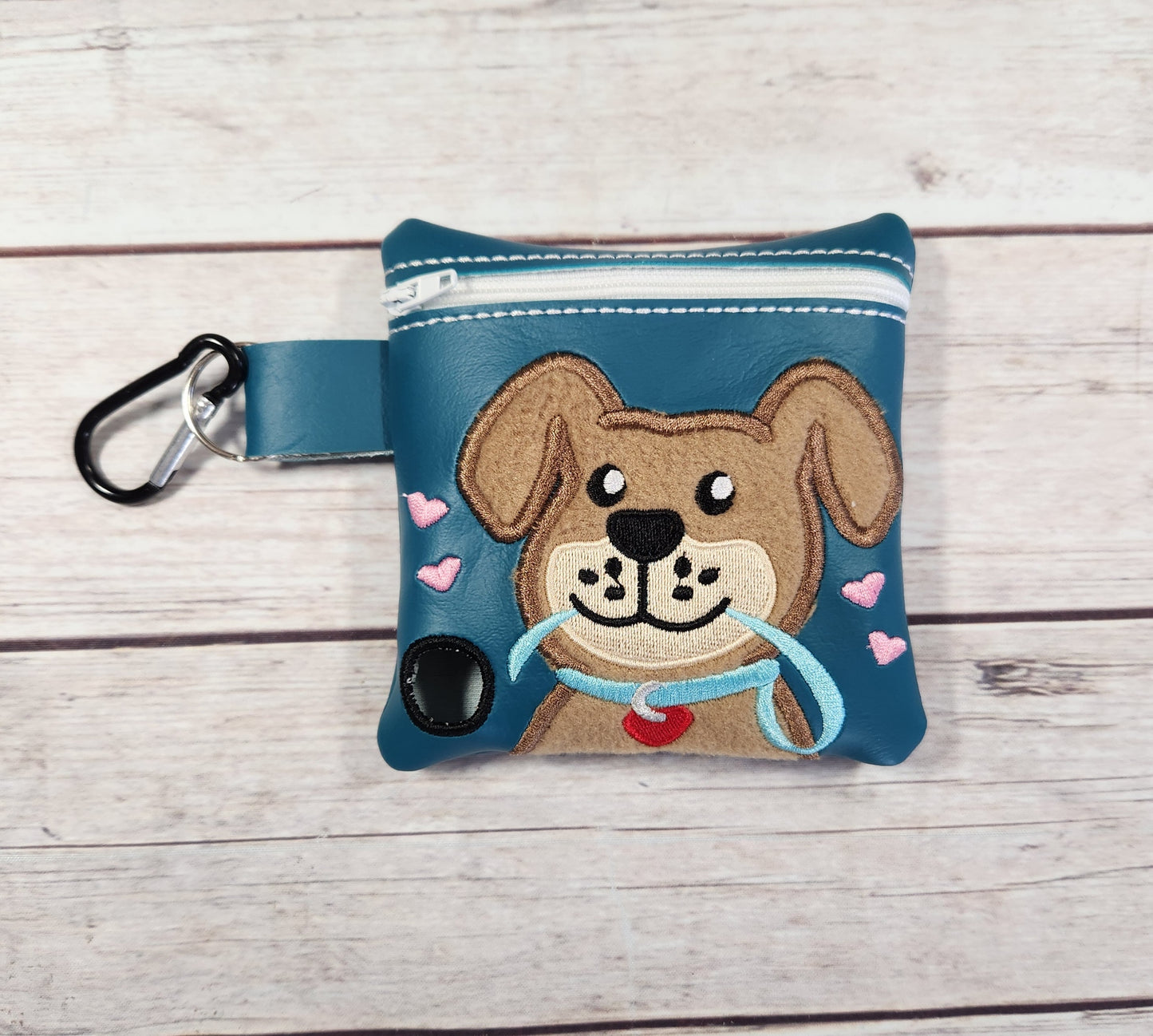 Happy Dog Poop Bag Holder, Poop Bag, Zipper Pouch, Dog Walking Bag Holder