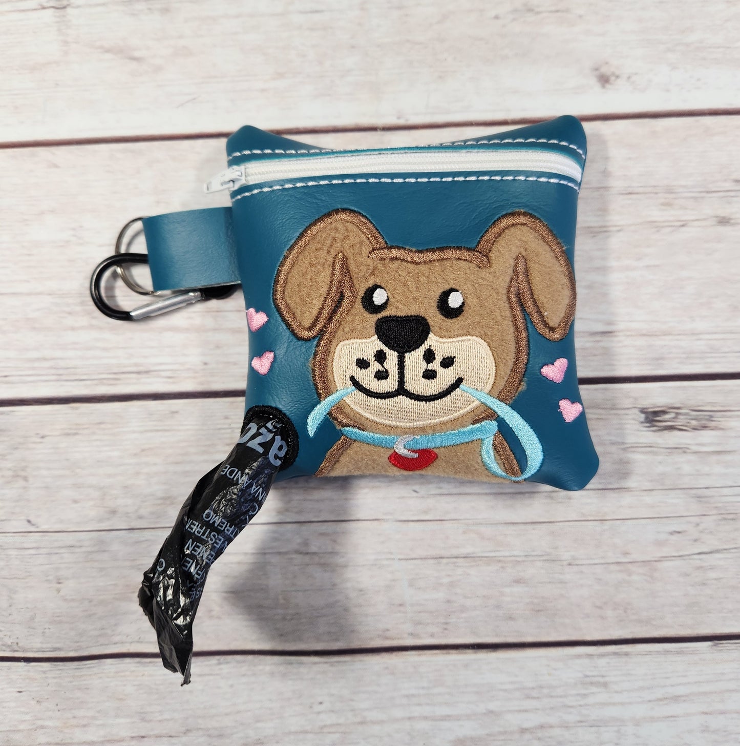 Happy Dog Poop Bag Holder, Poop Bag, Zipper Pouch, Dog Walking Bag Holder