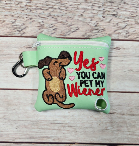 Wiener Dog Poop Bag Holder, Dog Walking Bag, Funny Poop Bag