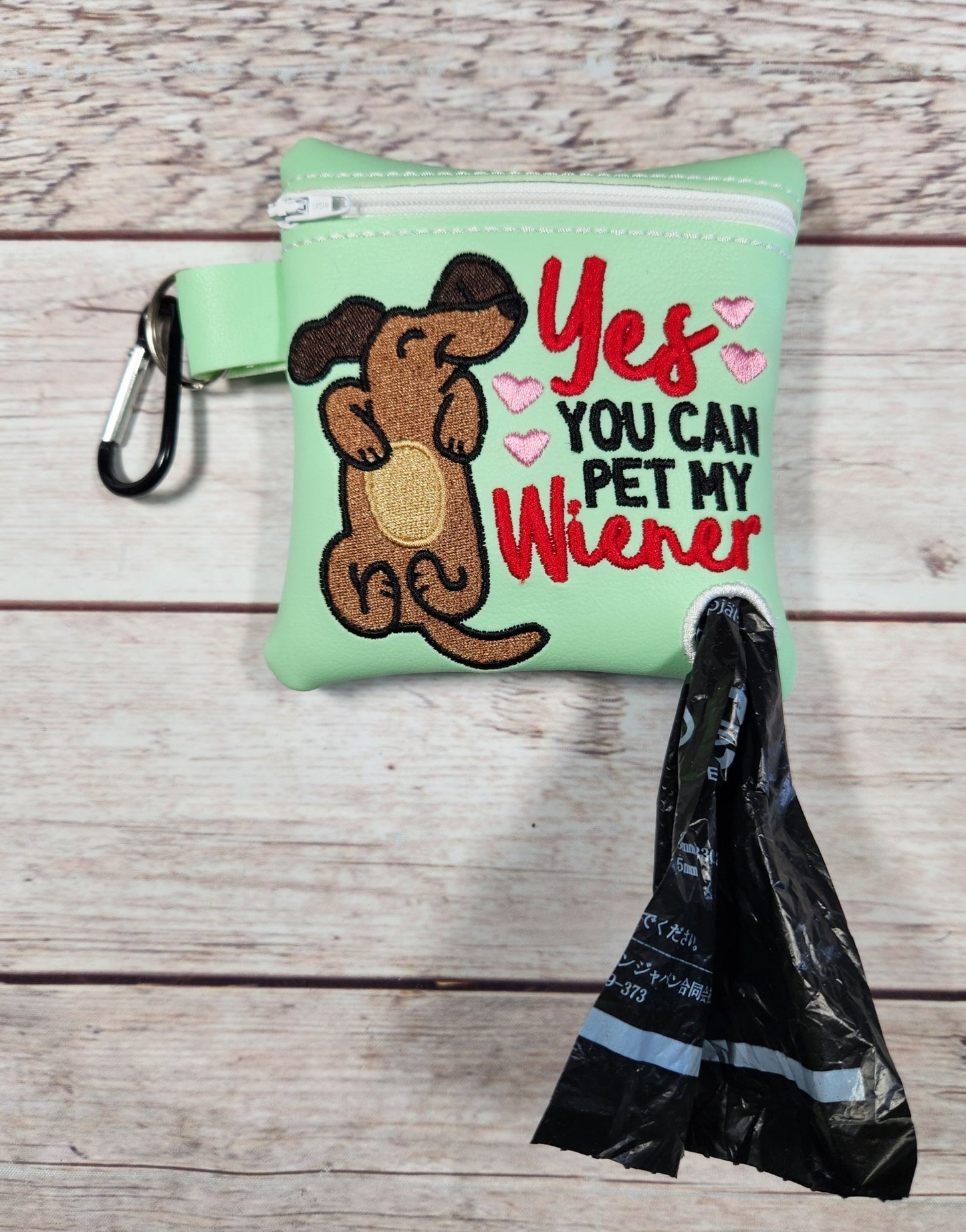 Wiener Dog Poop Bag Holder, Dog Walking Bag, Funny Poop Bag