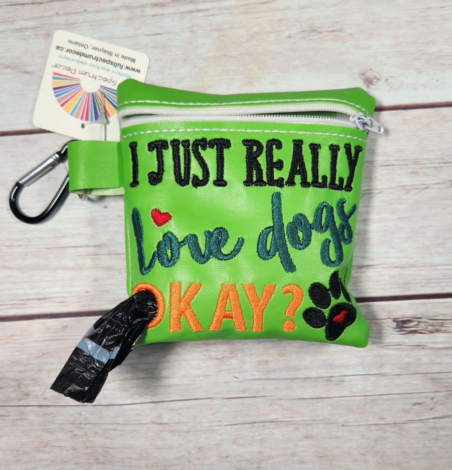 I Just Really Love Dogs Dog Poop Bag Holder