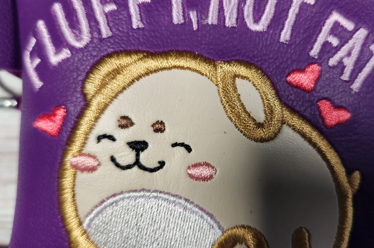 Fluffy, Not Fat dog poop bag holder, Vinyl Poop Bag Holder, Poop Bag, Zipper Pouch, Dog Walking Bag Holder