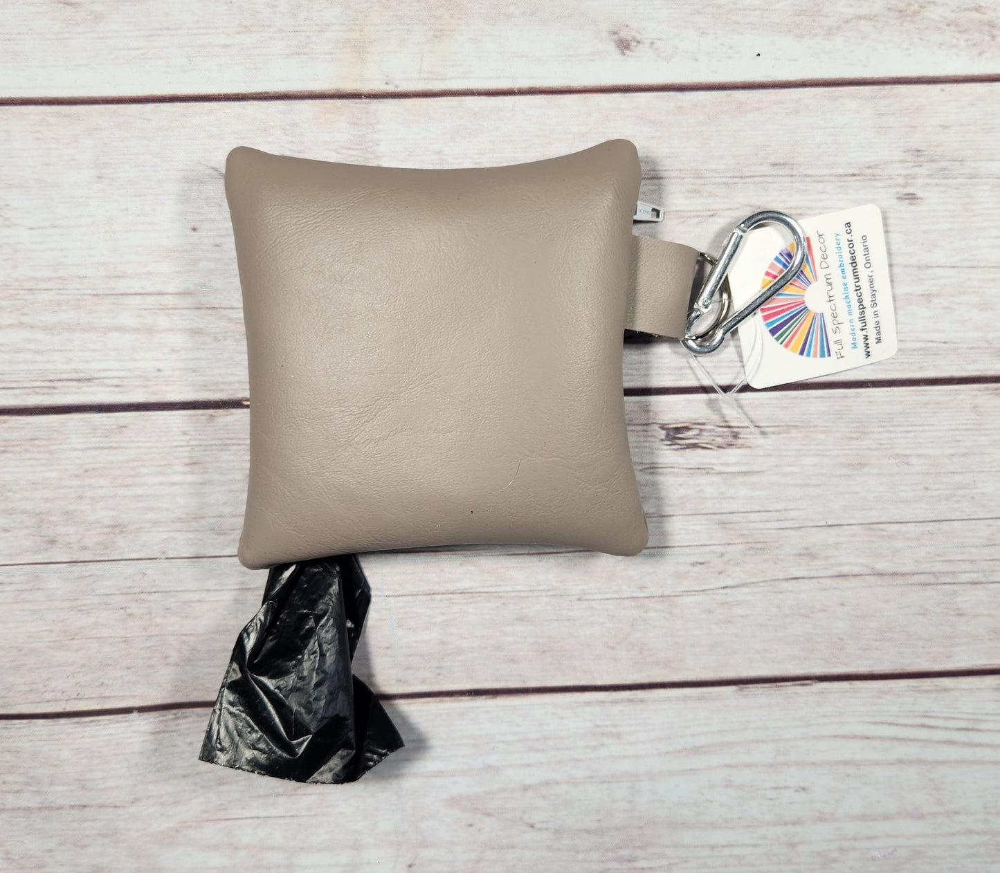 Don't Poolute dog poop bag holder, Vinyl Poop Bag Holder, Poop Bag, Zipper Pouch, Dog Walking Bag Holder