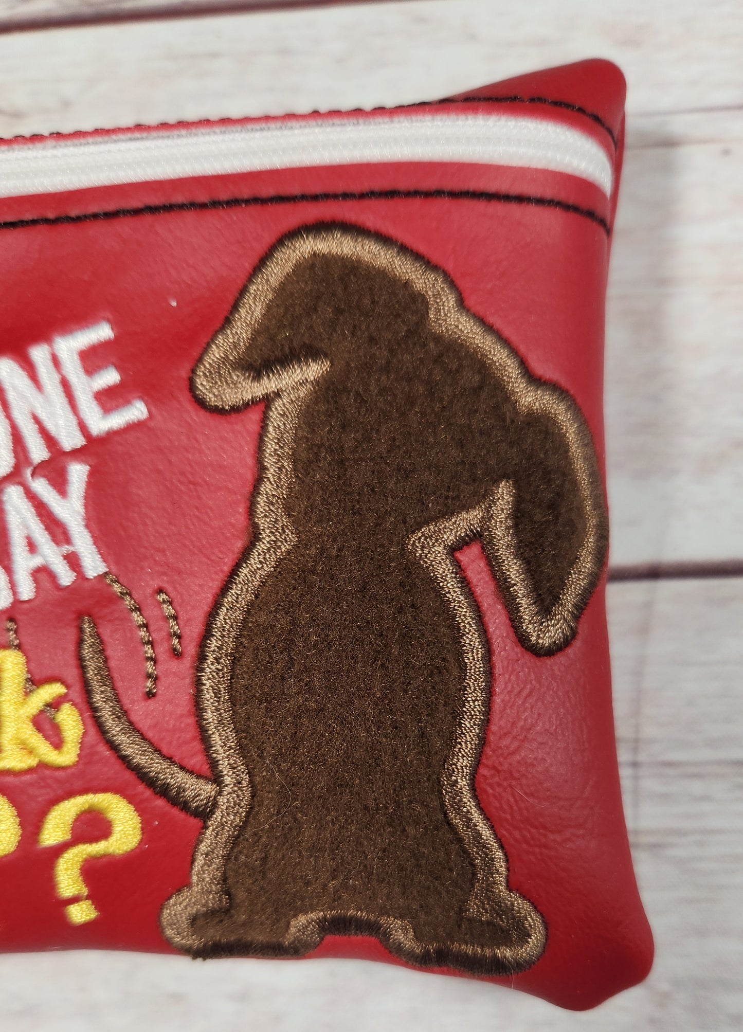Did Someone Say Walk? Poop Bag Holder, Poop Bag, Zipper Pouch, Dog Walking Bag Holder