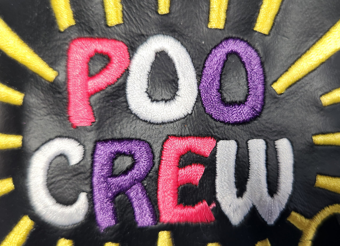 Poo Crew dog poop bag holder, Vinyl Poop Bag Holder, Poop Bag, Zipper Pouch, Dog Walking Bag Holder