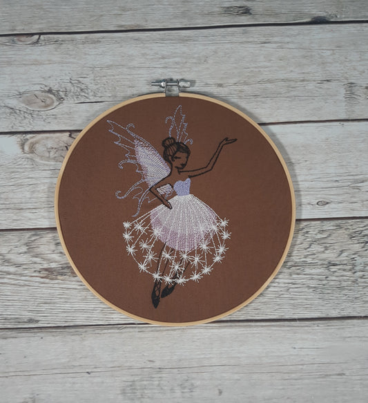 Girl's Room Wall Decor, Embroidered Wall Art, 8 inch hoop, Fairy Wall Art