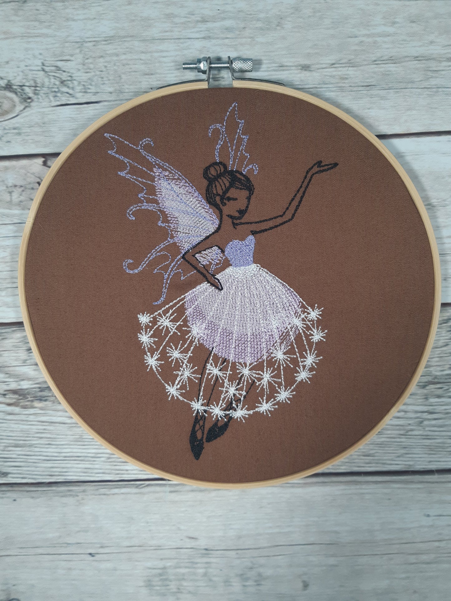 Girl's Room Wall Decor, Embroidered Wall Art, 8 inch hoop, Fairy Wall Art