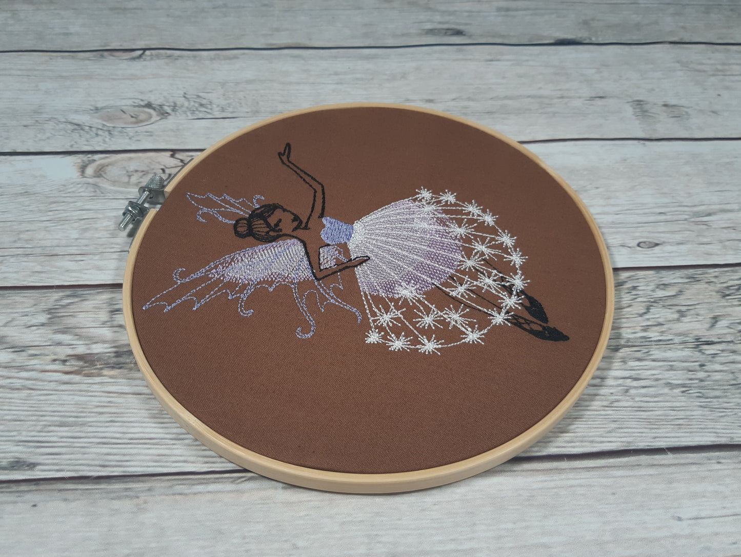 Girl's Room Wall Decor, Embroidered Wall Art, 8 inch hoop, Fairy Wall Art