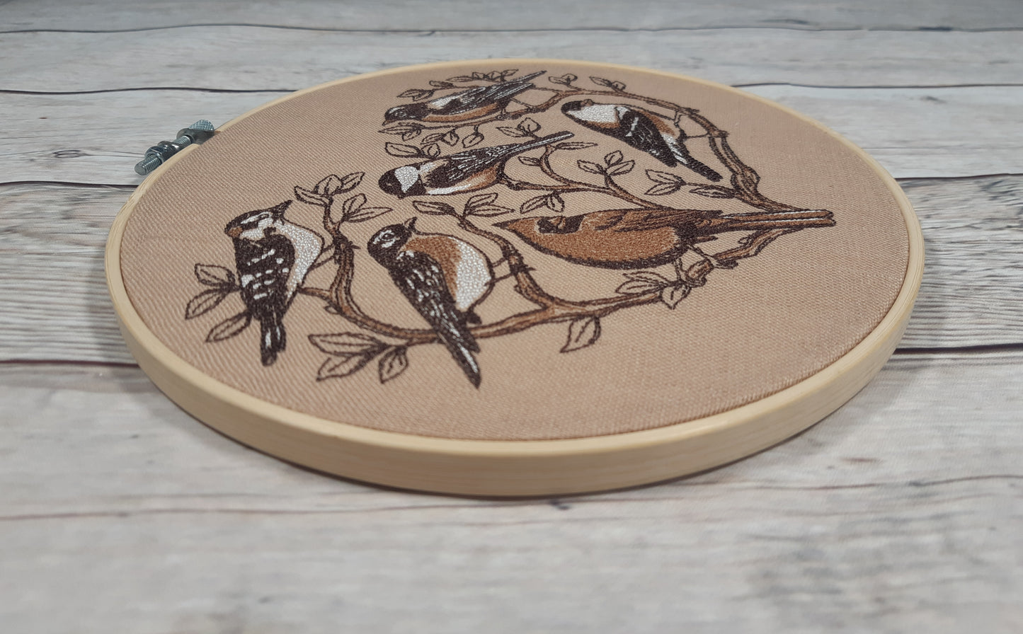 Embroidered Birds Wall Art