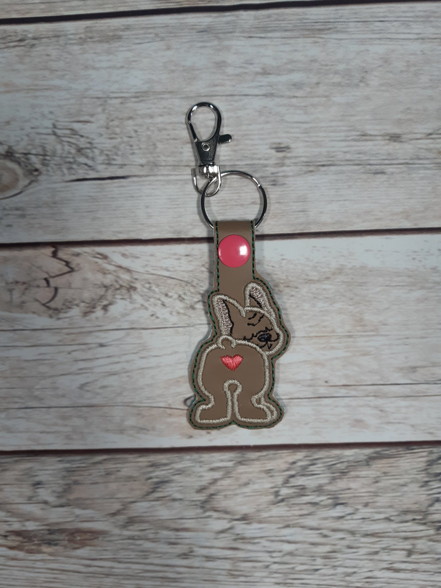 French Bulldog Keychain or bag clip