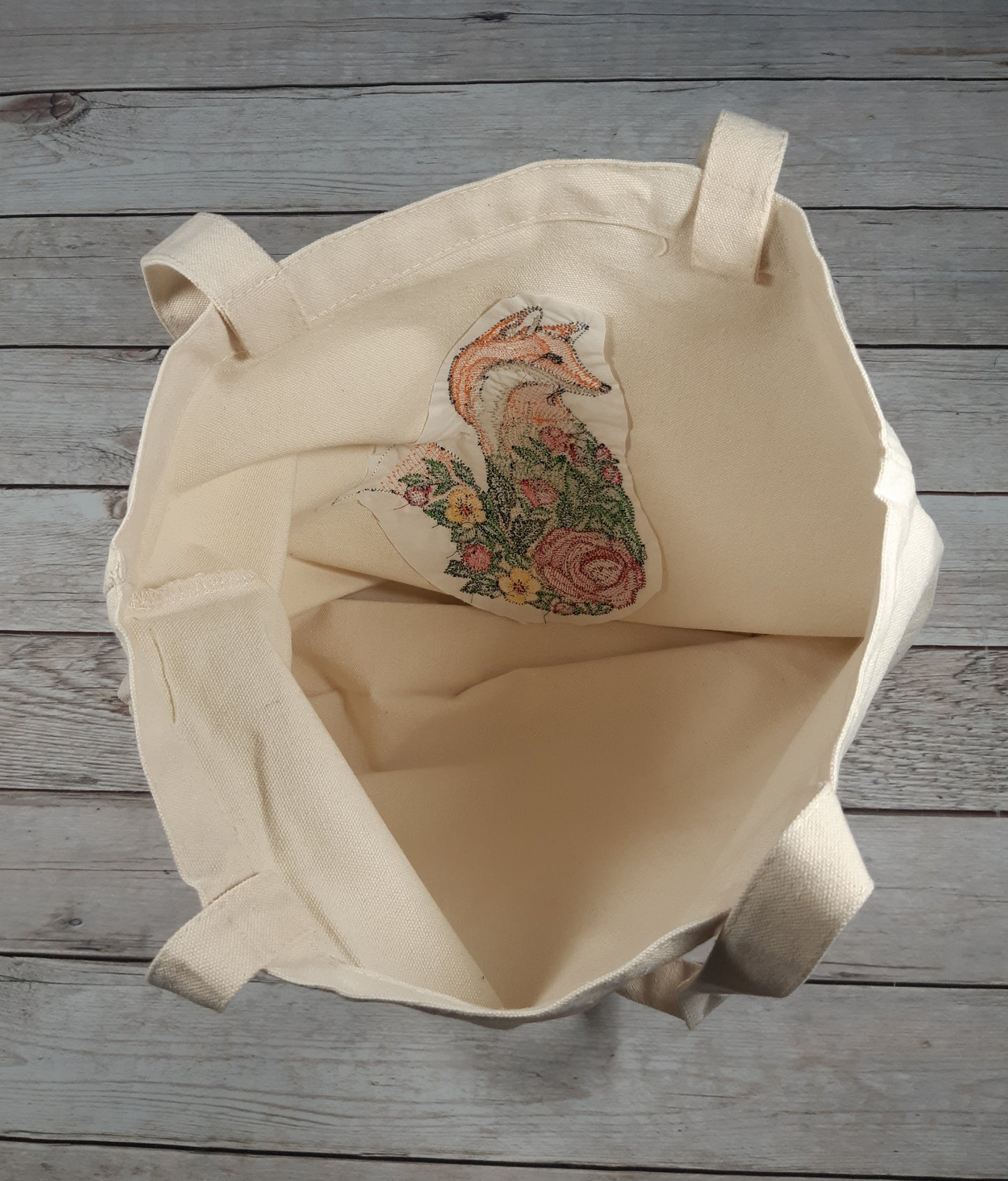 Fox Tote Bag, Canvas Tote Bag, Book Bag