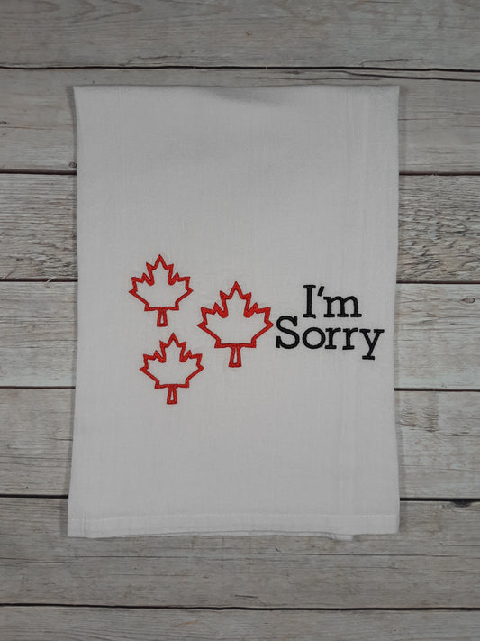 Sorry Tea Towel