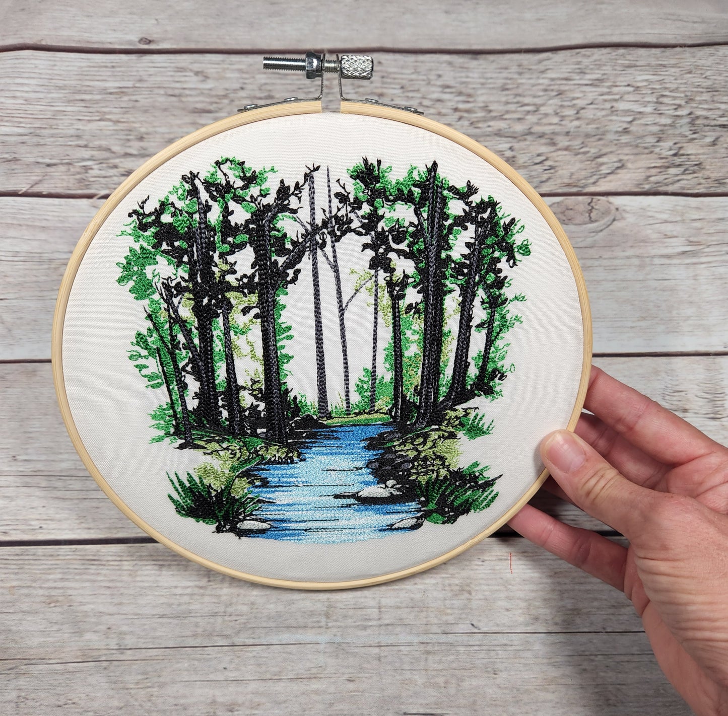 Embroidered Wall Art, 8 inch hoop Embroidery, Nature Hoop