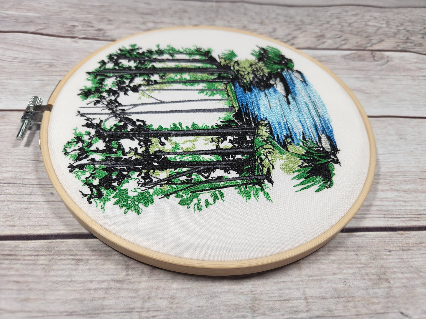 Embroidered Wall Art, 8 inch hoop Embroidery, Nature Hoop