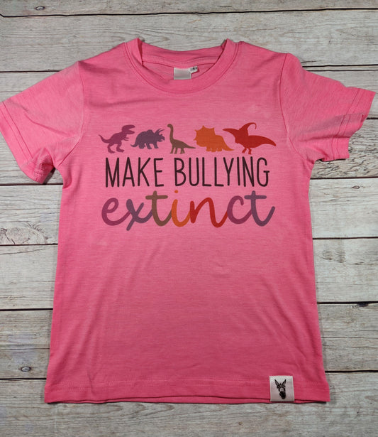 Make Bullying Extinct T-shirt / Adult sizes