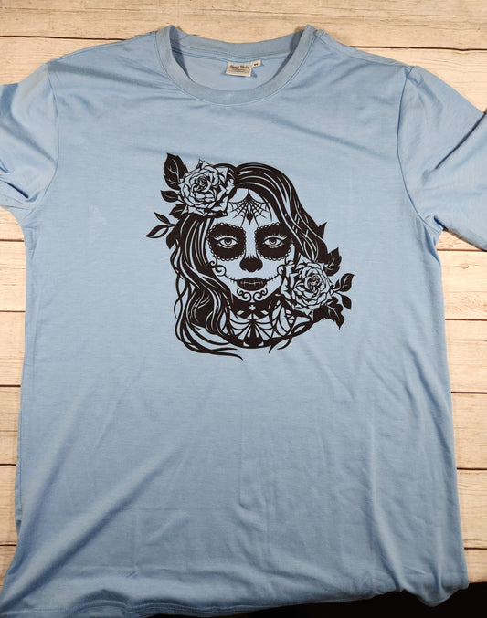 Sugar skull girl t-shirt / Adult sizes