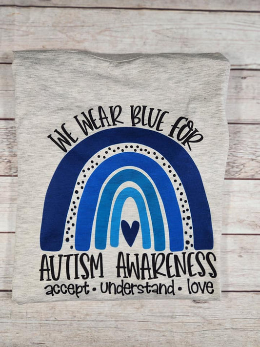 Autism Awareness t-shirt / Adult Sizes / Made to Order