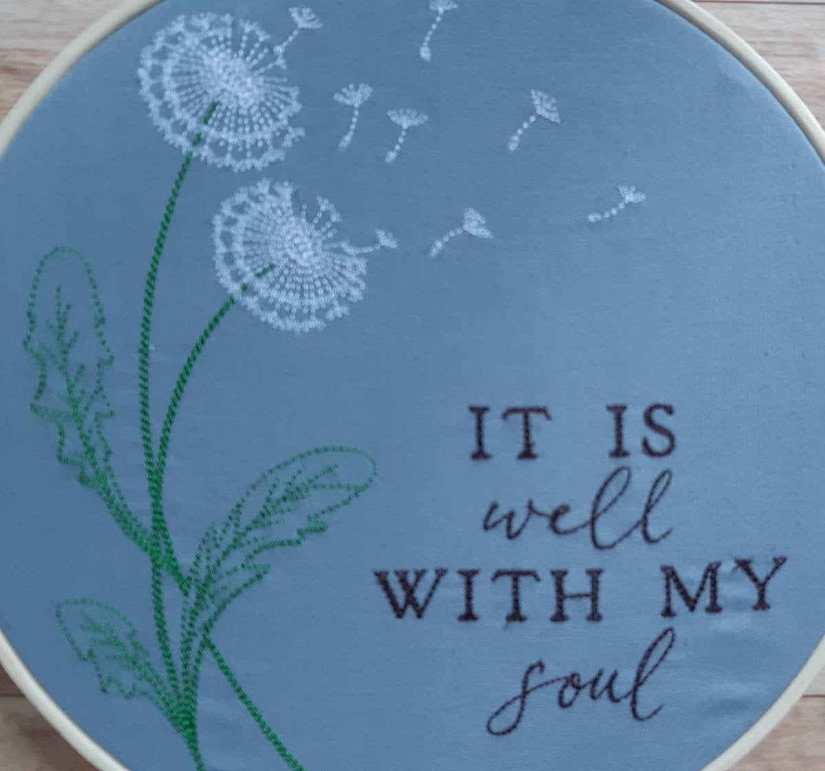 It is Well With My Soul Embroidered Wall Art, 8" Hoop