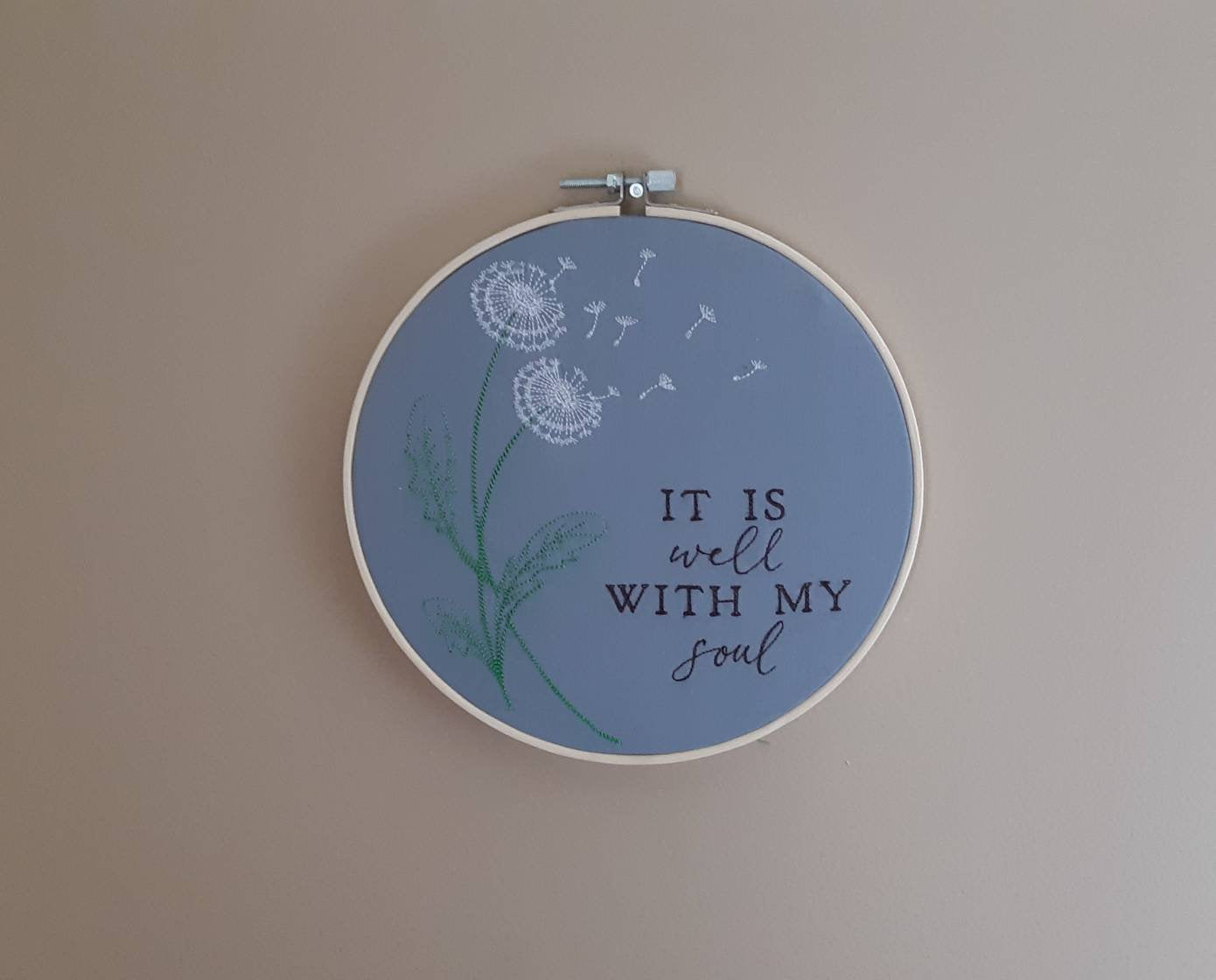 It is Well With My Soul Embroidered Wall Art, 8" Hoop