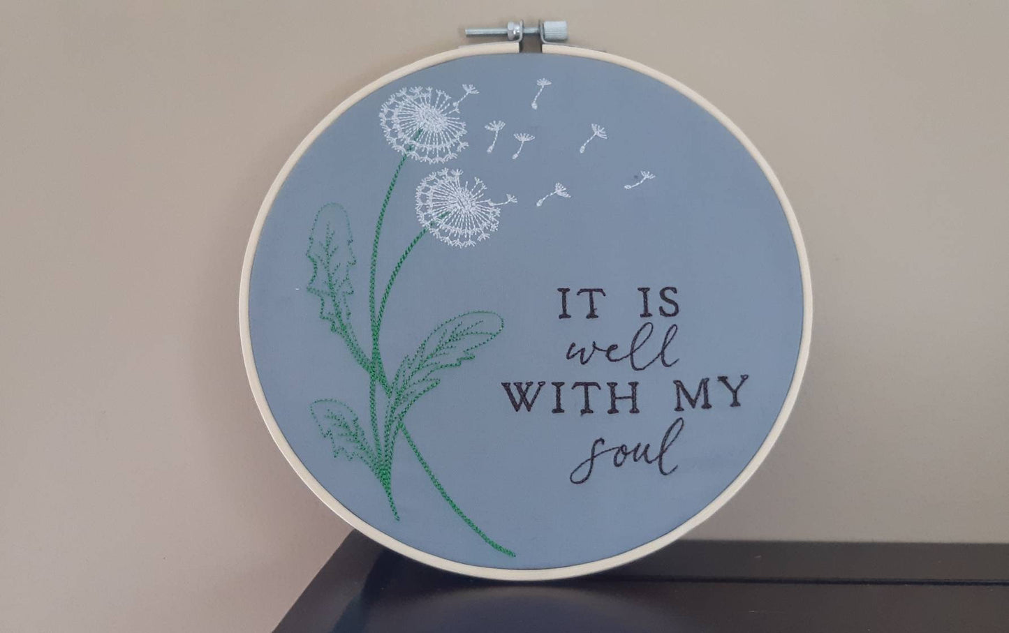 It is Well With My Soul Embroidered Wall Art, 8" Hoop