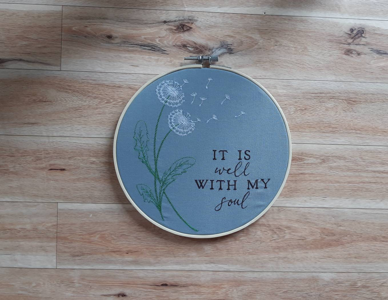 It is Well With My Soul Embroidered Wall Art, 8" Hoop