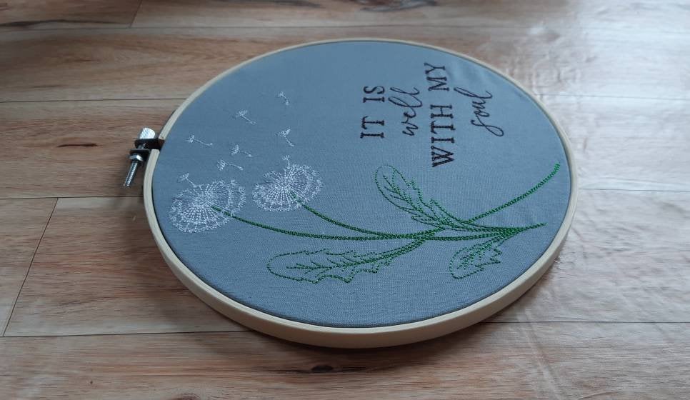 It is Well With My Soul Embroidered Wall Art, 8" Hoop