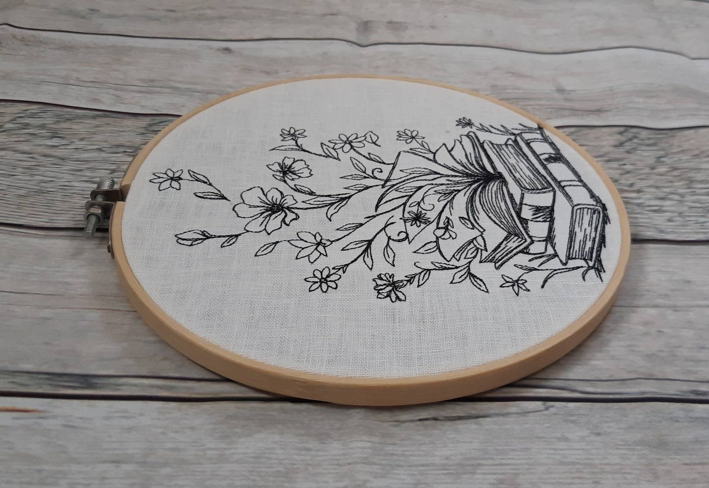 Embroidered Wall Hoop Art, 8" hoop