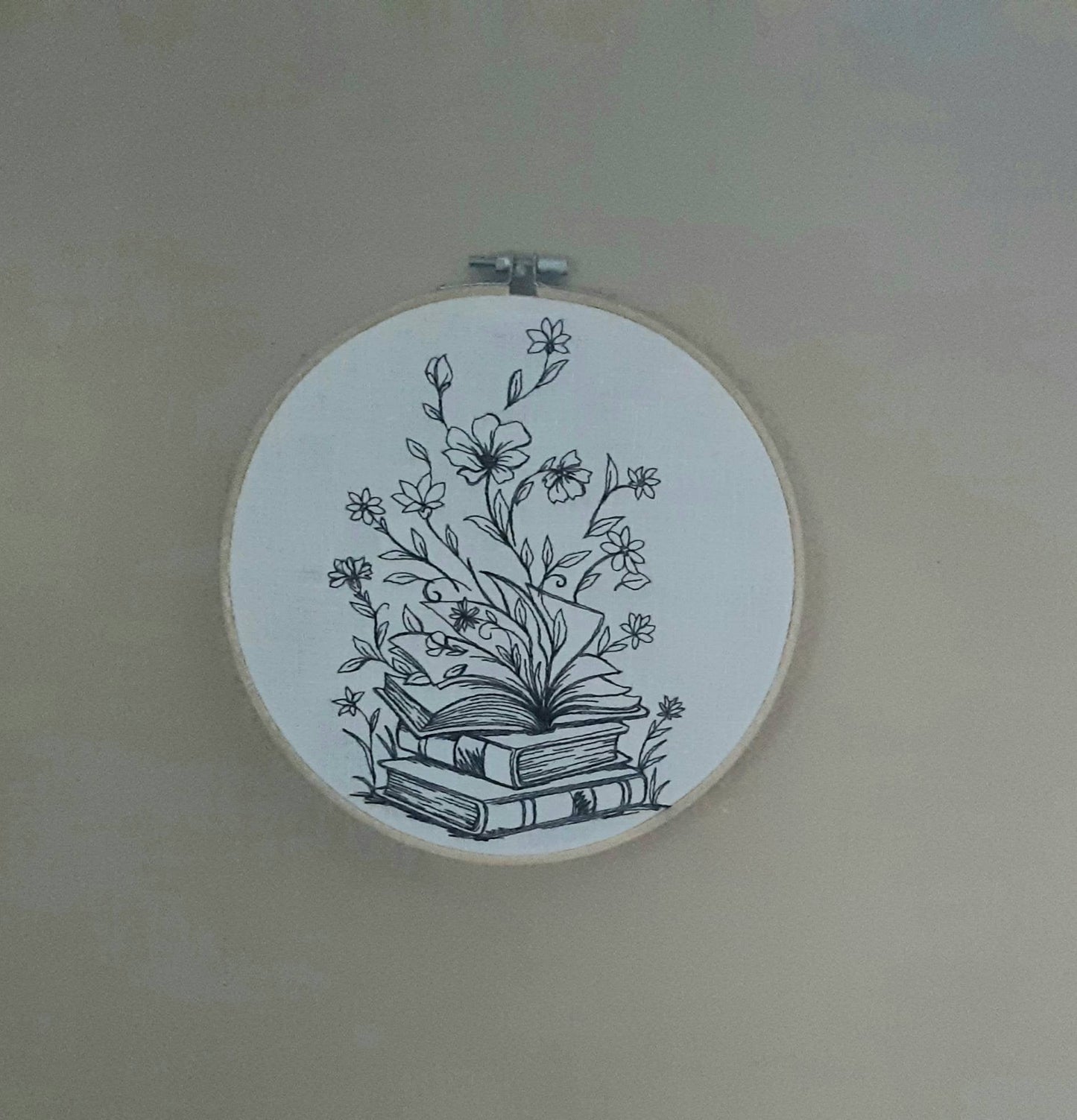 Embroidered Wall Hoop Art, 8" hoop