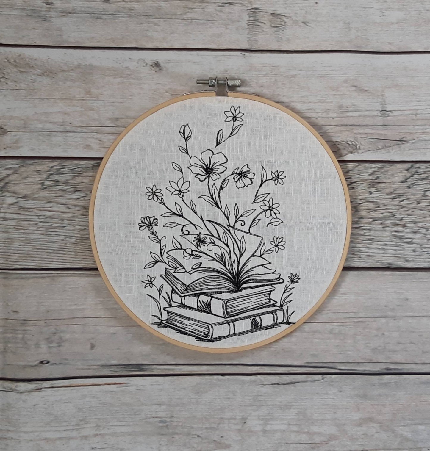 Embroidered Wall Hoop Art, 8" hoop