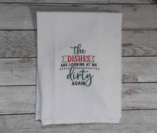 Funny Embroidered Flour Sack Towel