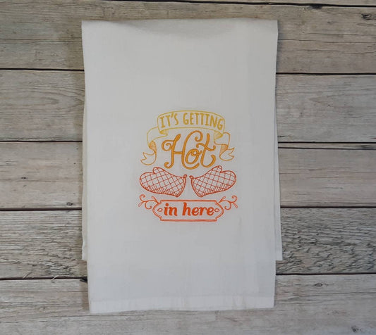 Funny Embroidered Flour Sack Tea Towel