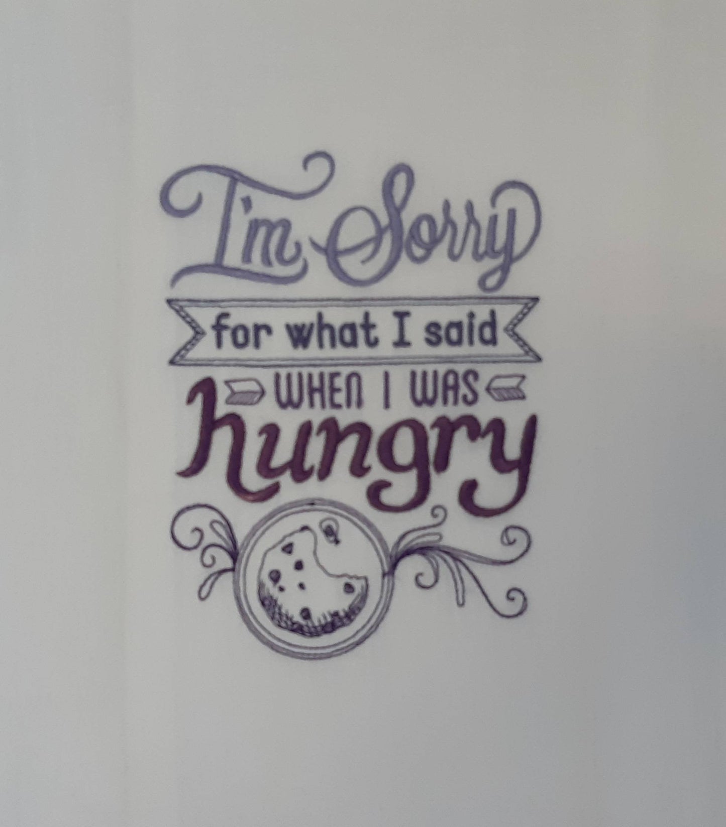 Funny Embroidered Flour Sack Tea Towel