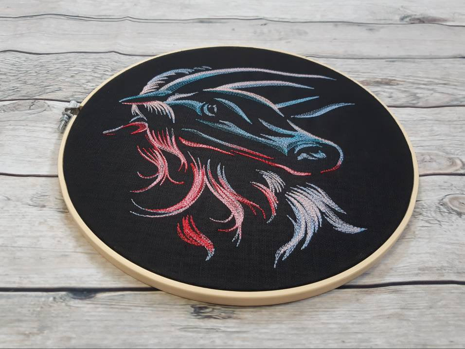 Horse Embroidered Hoop Art, 10" Hoop